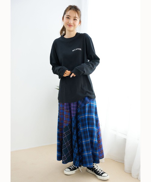 MILKFED.(ミルクフェド)の「LS TEE STRAWBERRY(Tシャツ/カットソー・レディース・ホワイト/ブラック・ONE SIZE)」の22枚目の写真