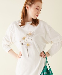MADEMOISELLE ROPE' | TOLIGHT フラワーロングスリーブTシャツ(Tシャツ/カットソー)