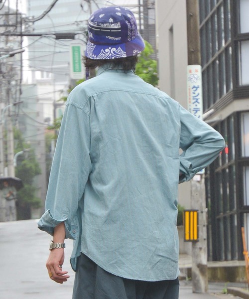 Johnbull(ジョンブル)の「インディゴストライプシャツ(シャツ/ブラウス・メンズ・ブルー・MEDIUM/LARGE/SMALL)」の3枚目の写真