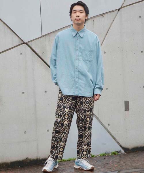 Johnbull(ジョンブル)の「インディゴストライプシャツ(シャツ/ブラウス・メンズ・ブルー・MEDIUM/LARGE/SMALL)」の5枚目の写真