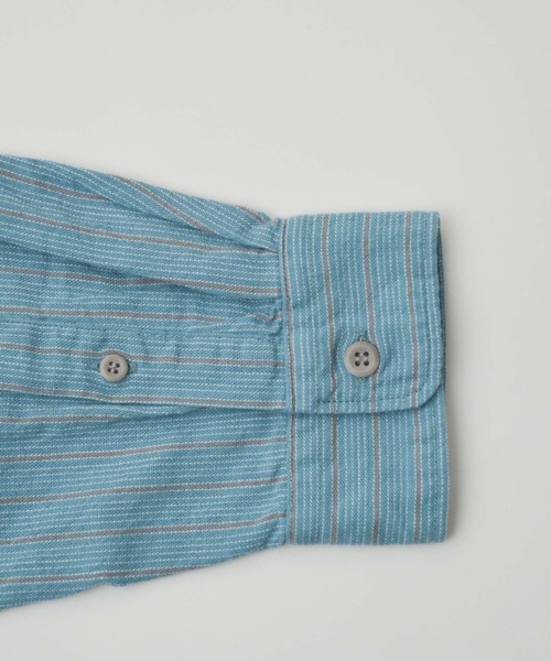 Johnbull(ジョンブル)の「インディゴストライプシャツ(シャツ/ブラウス・メンズ・ブルー・MEDIUM/LARGE/SMALL)」の21枚目の写真