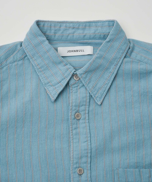 Johnbull(ジョンブル)の「インディゴストライプシャツ(シャツ/ブラウス・メンズ・ブルー・MEDIUM/LARGE/SMALL)」の18枚目の写真