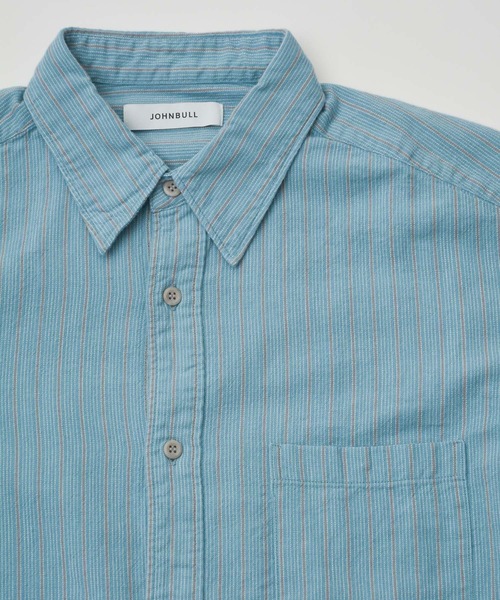 Johnbull(ジョンブル)の「インディゴストライプシャツ(シャツ/ブラウス・メンズ・ブルー・MEDIUM/LARGE/SMALL)」の19枚目の写真