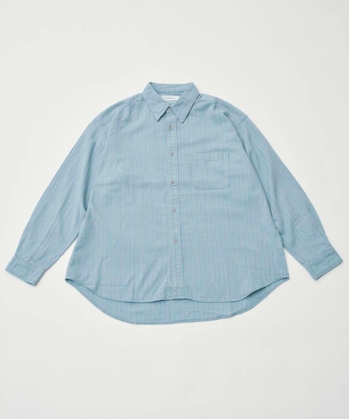 Johnbull(ジョンブル)の「インディゴストライプシャツ(シャツ/ブラウス・メンズ・ブルー・MEDIUM/LARGE/SMALL)」の17枚目の写真