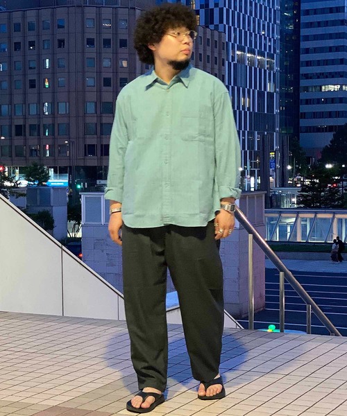 Johnbull(ジョンブル)の「インディゴストライプシャツ(シャツ/ブラウス・メンズ・ブルー・MEDIUM/LARGE/SMALL)」の15枚目の写真