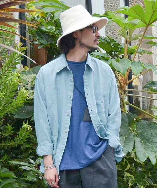 Johnbull(ジョンブル)の「インディゴストライプシャツ(シャツ/ブラウス・メンズ・ブルー・MEDIUM/LARGE/SMALL)」の11枚目の写真