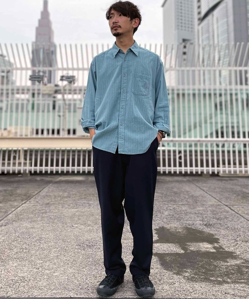 Johnbull(ジョンブル)の「インディゴストライプシャツ(シャツ/ブラウス・メンズ・ブルー・MEDIUM/LARGE/SMALL)」の13枚目の写真