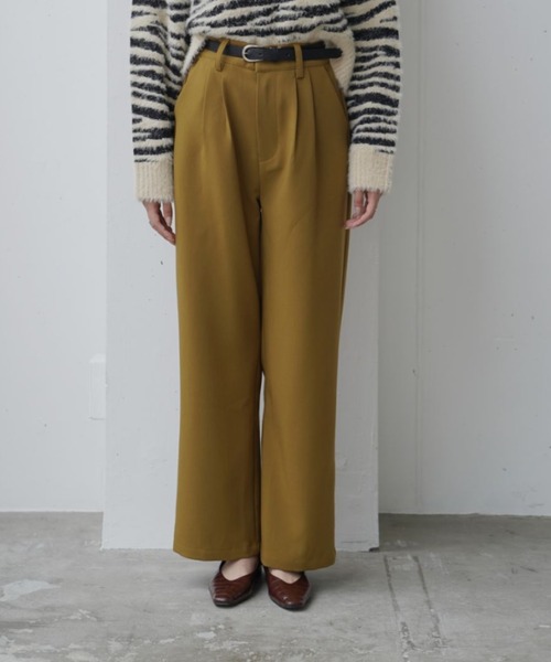Happy John（ハッピージョン）の「basic color slacks pants/ベーシックカラースラックスパンツ（スラックス・レディース・ブラック/ダークグリーン/マスタード/ブルーグレー/イエロー/カーキ/ピンク・SMALL/MEDIUM）」の15枚目の写真