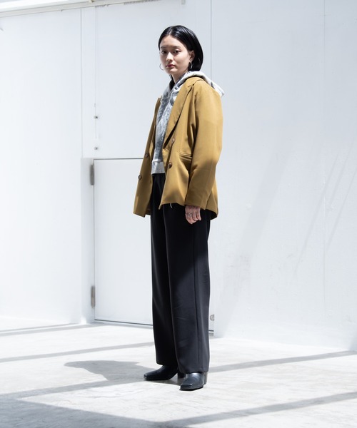 Happy John（ハッピージョン）の「basic color slacks pants/ベーシックカラースラックスパンツ（スラックス・レディース・ブラック/ダークグリーン/マスタード/ブルーグレー/イエロー/カーキ/ピンク・SMALL/MEDIUM）」の22枚目の写真