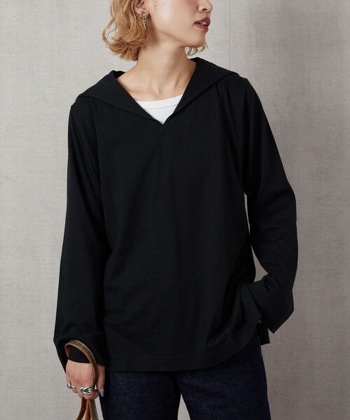 セーラー襟 グラフィックロングTシャツ Onitsuka Tiger tシャツ LONG SLEEVE GRAPHIC TEE / ロング