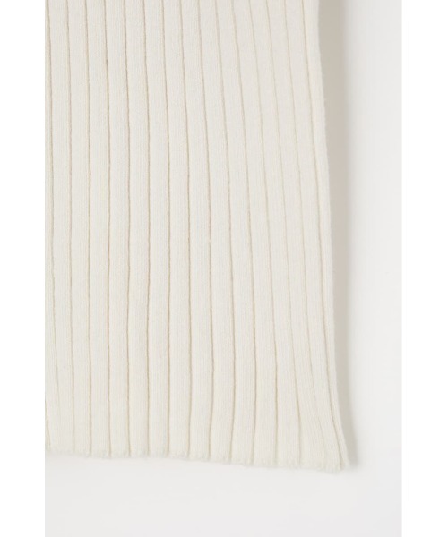 MOUSSY（マウジー）の「RANDOM RIB POLO トップス（ニット/セーター・レディース・カーキ/アイボリー/ネイビー・FREE）」の14枚目の写真