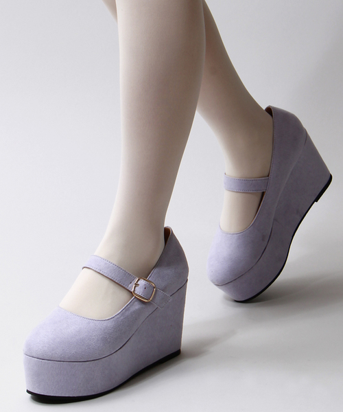 WEGO（ウィゴー）の「WEGO/ワンストラップパンプス（パンプス・レディース・ホワイト/ブラック/パープル/ピンク/ピンク系その他・MEDIUM/LARGE）」の4枚目の写真