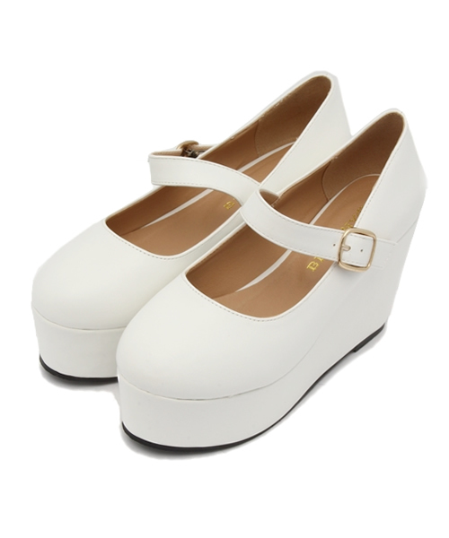 WEGO（ウィゴー）の「WEGO/ワンストラップパンプス（パンプス・レディース・ホワイト/ブラック/パープル/ピンク/ピンク系その他・MEDIUM/LARGE）」の7枚目の写真