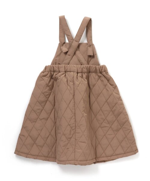 apres les cours(アプレレクール)の「キルトジャンスカ(ジャンパースカート・キッズ・ベージュ/アイボリー・110/120/80/130/100/90/140)」の8枚目の写真