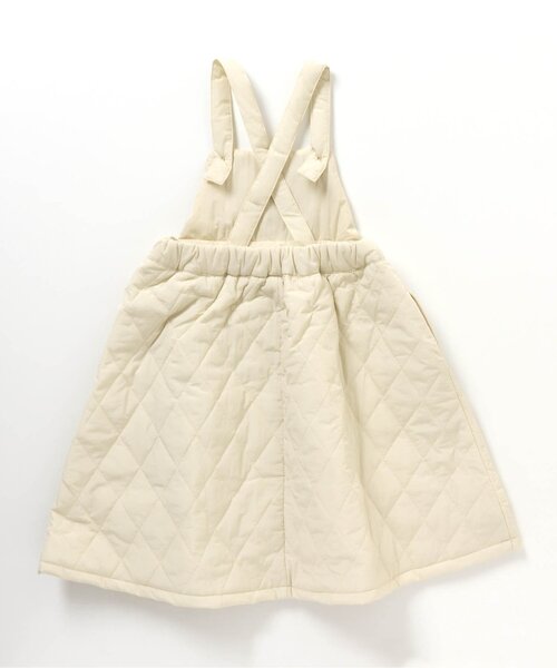 apres les cours(アプレレクール)の「キルトジャンスカ(ジャンパースカート・キッズ・ベージュ/アイボリー・110/120/80/130/100/90/140)」の9枚目の写真