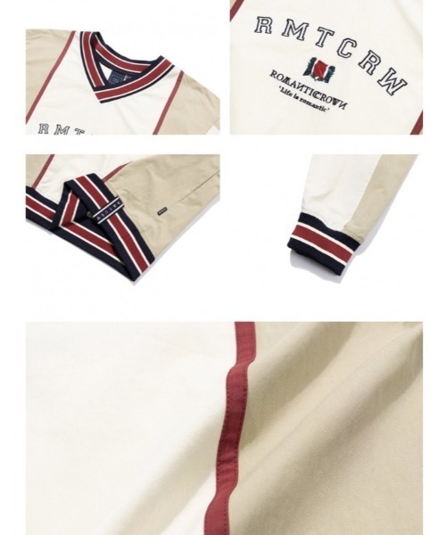ROMANTIC CROWN(ロマンティッククラウン)の「【ROMANTIC CROWN】RMTC CLUB WARM UP(その他トップス・メンズ・ネイビー/オートミール・M)」の9枚目の写真
