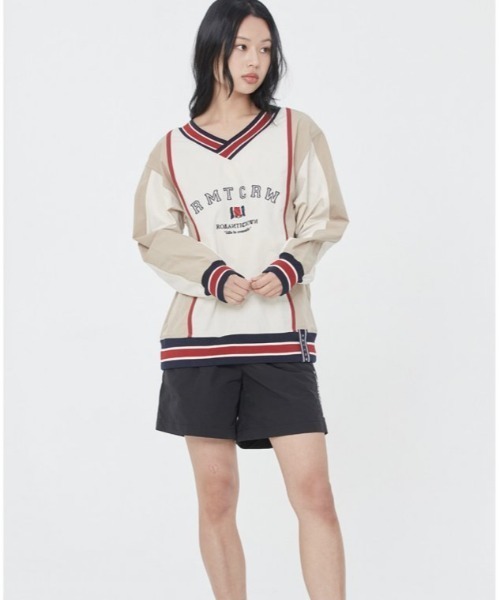ROMANTIC CROWN(ロマンティッククラウン)の「【ROMANTIC CROWN】RMTC CLUB WARM UP(その他トップス・メンズ・ネイビー/オートミール・M)」の7枚目の写真