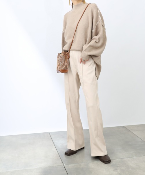 COLONY 2139（コロニートゥーワンスリーナイン）の「ハンドステッチニットプルオーバー（ニット/セーター・レディース・ブラック/アイボリー/グレイッシュベージュ/グレー/ホワイト/ブラウン・SMALL/MEDIUM/LARGE）」の21枚目の写真