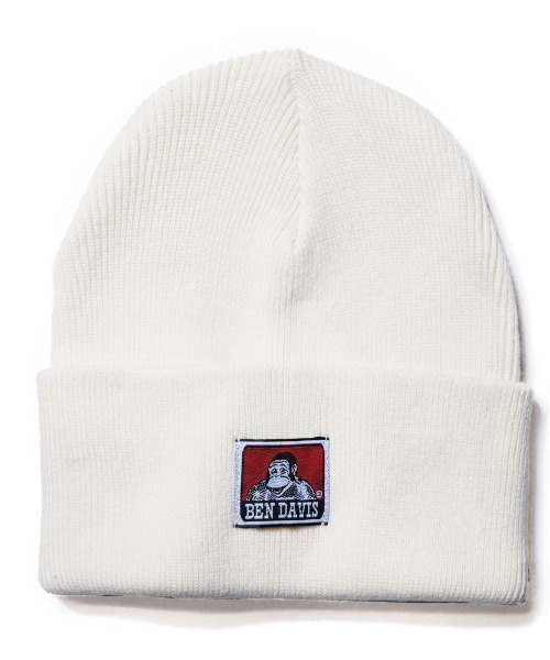 BEN DAVIS（ベンデイビス）の「《BEN DAVIS》CLASSIC KNIT CAP（ニットキャップ/ビーニー・レディース・ブラック/ダークグリーン/パープル/オフホワイト/ヘザーグレー/モカ/ブルー系その他/キャメル/ライトベージュ・FREE）」の2枚目の写真