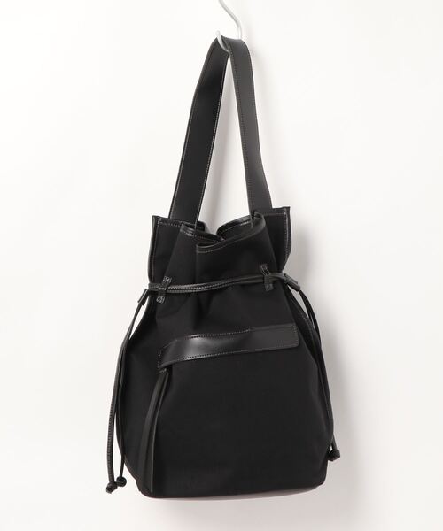 AMERICAN HOLIC(アメリカンホリック)の「キャンバスビッグワンショルダーバッグ(トートバッグ・レディース・ブラック/ブラウン/アイボリー・FREE)」の1枚目の写真