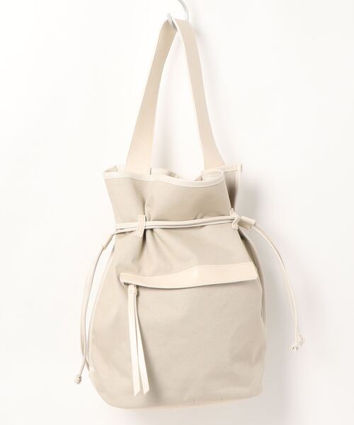 AMERICAN HOLIC(アメリカンホリック)の「キャンバスビッグワンショルダーバッグ(トートバッグ・レディース・ブラック/ブラウン/アイボリー・FREE)」の4枚目の写真