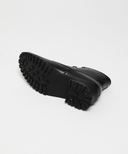 VANQUISH(ヴァンキッシュ)の「Cow Leather Front zip Boots *(ブーツ・メンズ・ブラック・1/2)」の5枚目の写真