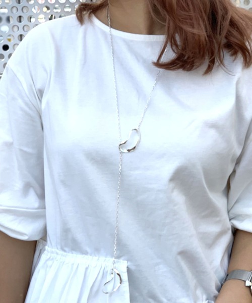 sea,ds mara（シーズマーラ）の「【Sea’ds mara】Undulate necklece（ネックレス・レディース・シルバー/ゴールド・FREE）」の7枚目の写真
