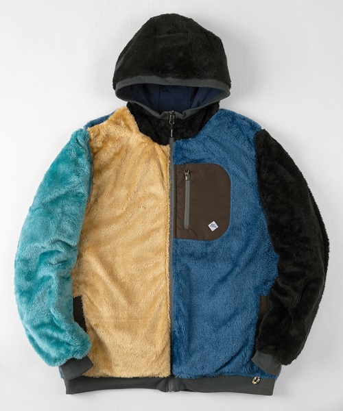 gym master（ジムマスター）の「【gym master/ジムマスター】リバーシブル ボアジャケット/マウンテンパーカー/タスロンフードJKT/防風（ブルゾン・メンズ・ブラック/その他/ベージュ/その他1・XL/L/S/M）」の4枚目の写真