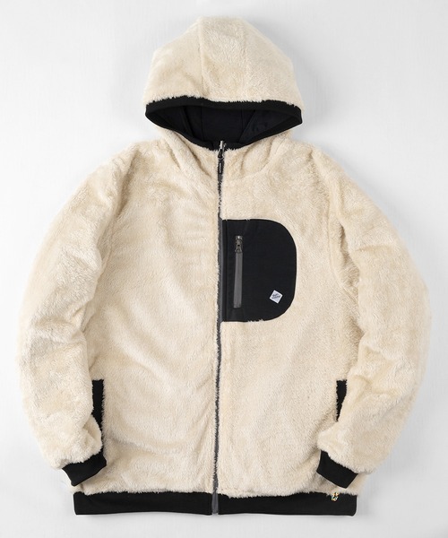 gym master（ジムマスター）の「【gym master/ジムマスター】リバーシブル ボアジャケット/マウンテンパーカー/タスロンフードJKT/防風（ブルゾン・メンズ・ブラック/その他/ベージュ/その他1・XL/L/S/M）」の3枚目の写真