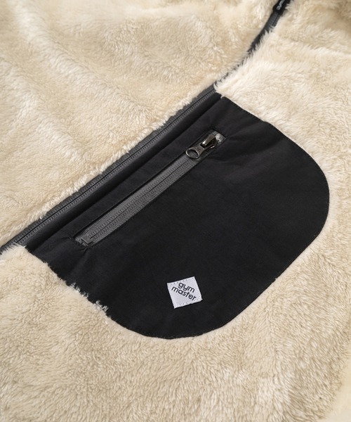 gym master（ジムマスター）の「【gym master/ジムマスター】リバーシブル ボアジャケット/マウンテンパーカー/タスロンフードJKT/防風（ブルゾン・メンズ・ブラック/その他/ベージュ/その他1・XL/L/S/M）」の9枚目の写真