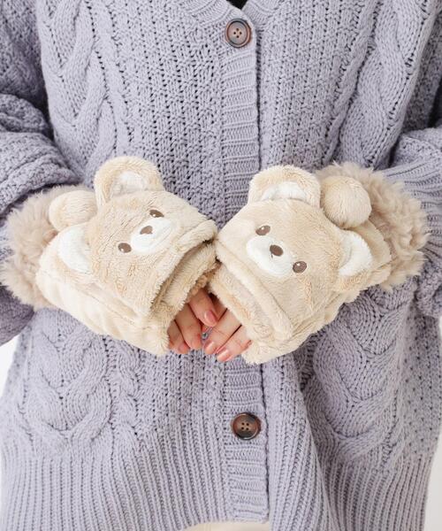 DRESKIP（ドレスキップ）の「◆おもしろアニマル2WAY手袋（手袋・レディース・ブラック系/ブラック/ブラウン系4/ベージュ/ブラウン系・00）」の11枚目の写真