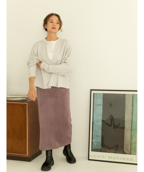 fifth（フィフス）の「スエードタッチナロースカート（スカート・レディース・アイボリー/グリーン/パープル・SMALL/MEDIUM）」の16枚目の写真