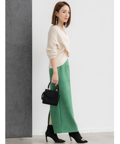 fifth（フィフス）の「スエードタッチナロースカート（スカート・レディース・アイボリー/グリーン/パープル・SMALL/MEDIUM）」の18枚目の写真