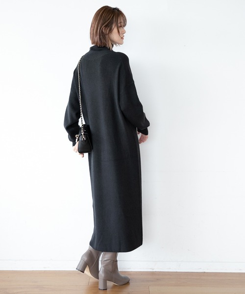 A part by(アパートバイ)の「14GWAcアゼタートルワンピース 254738(ワンピース・レディース・チャコールグレー/ベージュ/グリーン系その他5/パープル系その他5・FREE)」の17枚目の写真