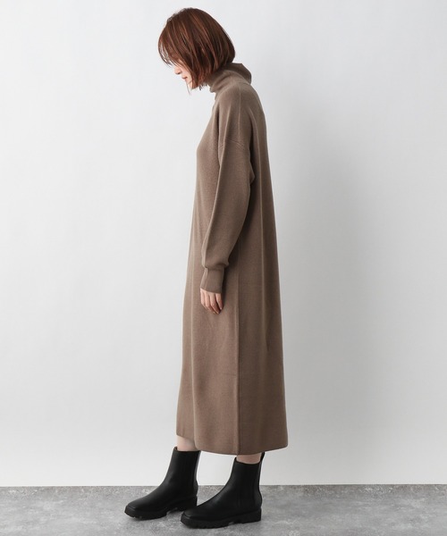 A part by(アパートバイ)の「14GWAcアゼタートルワンピース 254738(ワンピース・レディース・チャコールグレー/ベージュ/グリーン系その他5/パープル系その他5・FREE)」の12枚目の写真