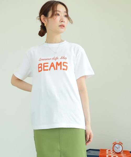 Tシャツ・カットソー BEAMS SS25 Shirts (38010173139 45) セール】ストレッチ ワッフルTシャツ（Tシャツ/カットソー