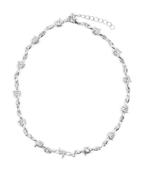 Figments（フィグメンツ）の「ワイヤーチョーカー（ネックレス・レディース・シルバー・FREE）」の4枚目の写真