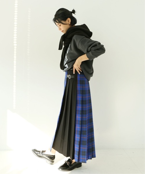 Simplicite(サンプリシテ)の「サキゾメキルトスカート(スカート・レディース・アイボリー/ブルー系その他・FREE)」の10枚目の写真