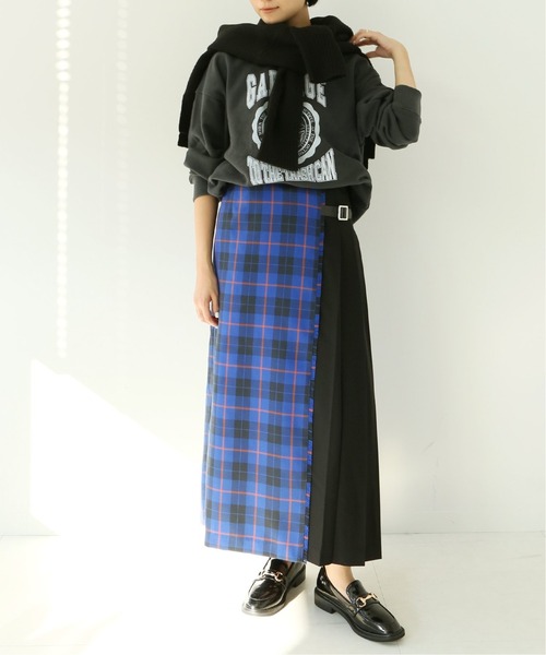 Simplicite(サンプリシテ)の「サキゾメキルトスカート(スカート・レディース・アイボリー/ブルー系その他・FREE)」の12枚目の写真