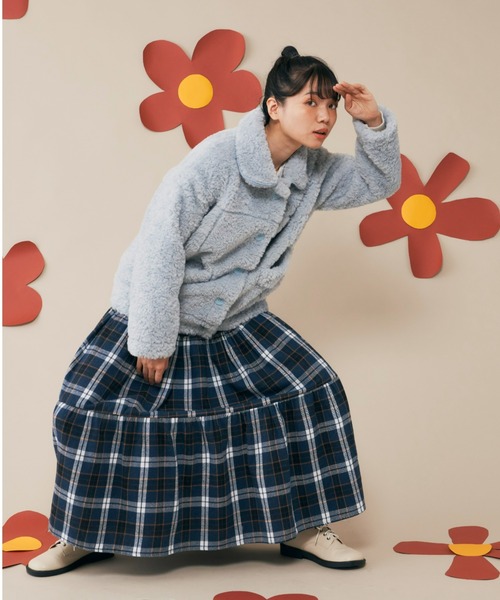 MERLOT（メルロー）の「ボアブルゾン（ブルゾン・レディース・ホワイト/ライトブルー・FREE）」の16枚目の写真