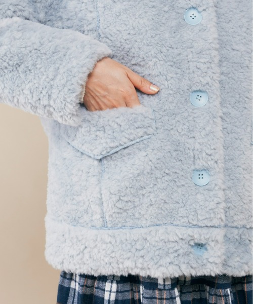 MERLOT（メルロー）の「ボアブルゾン（ブルゾン・レディース・ホワイト/ライトブルー・FREE）」の11枚目の写真