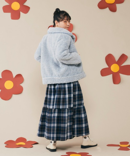 MERLOT（メルロー）の「ボアブルゾン（ブルゾン・レディース・ホワイト/ライトブルー・FREE）」の20枚目の写真