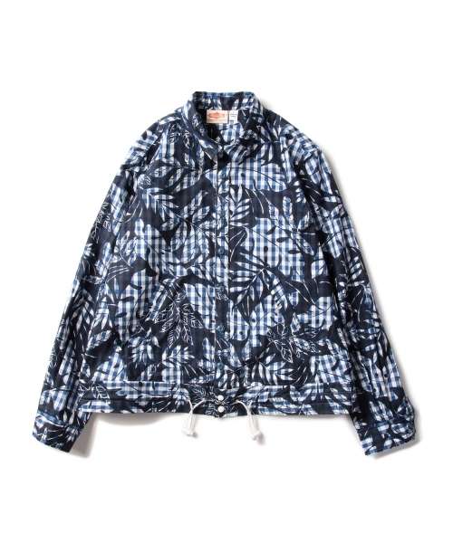 BEAMS BOY（ビームスボーイ）の「◎BEAMS BOY / 裾コード ギンガム プリント ブルゾン（ブルゾン・レディース・グレー/ブルー・ONE SIZE）」の21枚目の写真