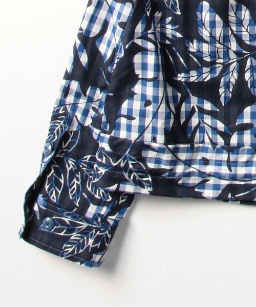 BEAMS BOY（ビームスボーイ）の「◎BEAMS BOY / 裾コード ギンガム プリント ブルゾン（ブルゾン・レディース・グレー/ブルー・ONE SIZE）」の15枚目の写真