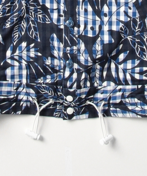 BEAMS BOY（ビームスボーイ）の「◎BEAMS BOY / 裾コード ギンガム プリント ブルゾン（ブルゾン・レディース・グレー/ブルー・ONE SIZE）」の16枚目の写真