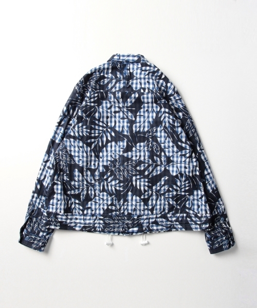 BEAMS BOY（ビームスボーイ）の「◎BEAMS BOY / 裾コード ギンガム プリント ブルゾン（ブルゾン・レディース・グレー/ブルー・ONE SIZE）」の17枚目の写真