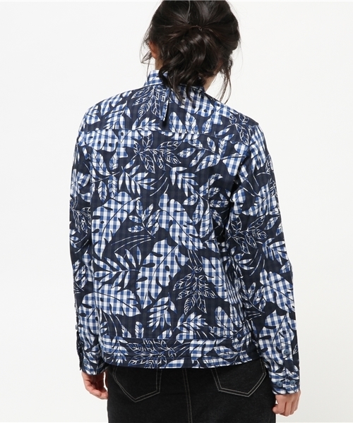 BEAMS BOY（ビームスボーイ）の「◎BEAMS BOY / 裾コード ギンガム プリント ブルゾン（ブルゾン・レディース・グレー/ブルー・ONE SIZE）」の13枚目の写真