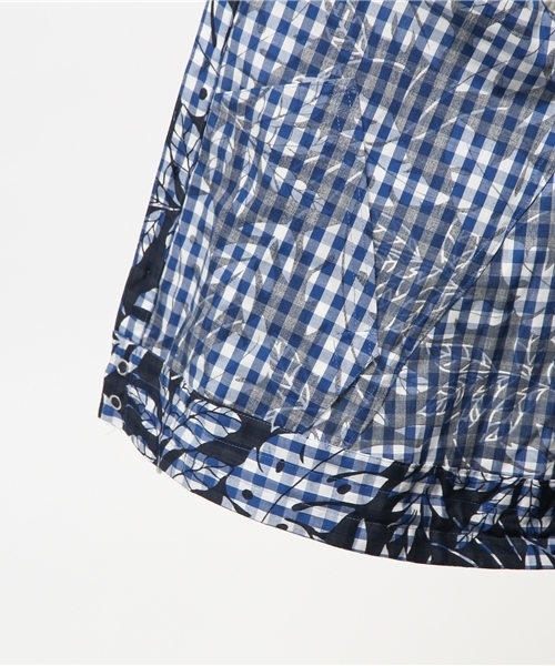 BEAMS BOY（ビームスボーイ）の「◎BEAMS BOY / 裾コード ギンガム プリント ブルゾン（ブルゾン・レディース・グレー/ブルー・ONE SIZE）」の11枚目の写真