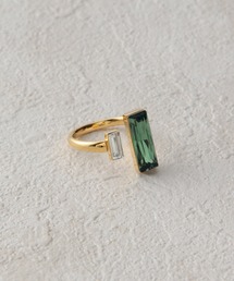 MADEMOISELLE ROPE' | バゲットカットビジューリング(リング)