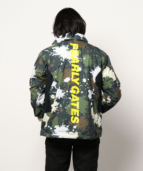 PEARLY GATES】テクノブレイン30dナイロンリップ柄＋フリース×エア